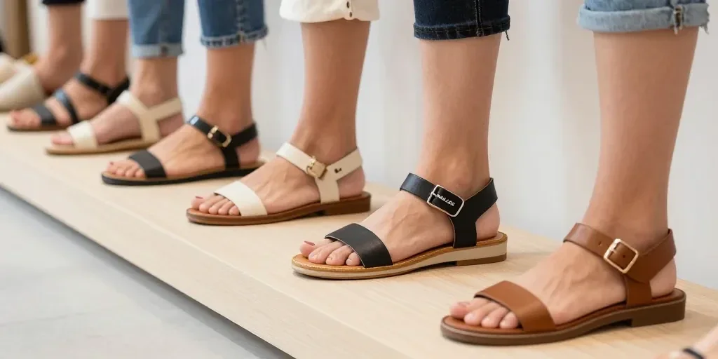 ¿Cuáles son algunas marcas de sandalias para mujer?