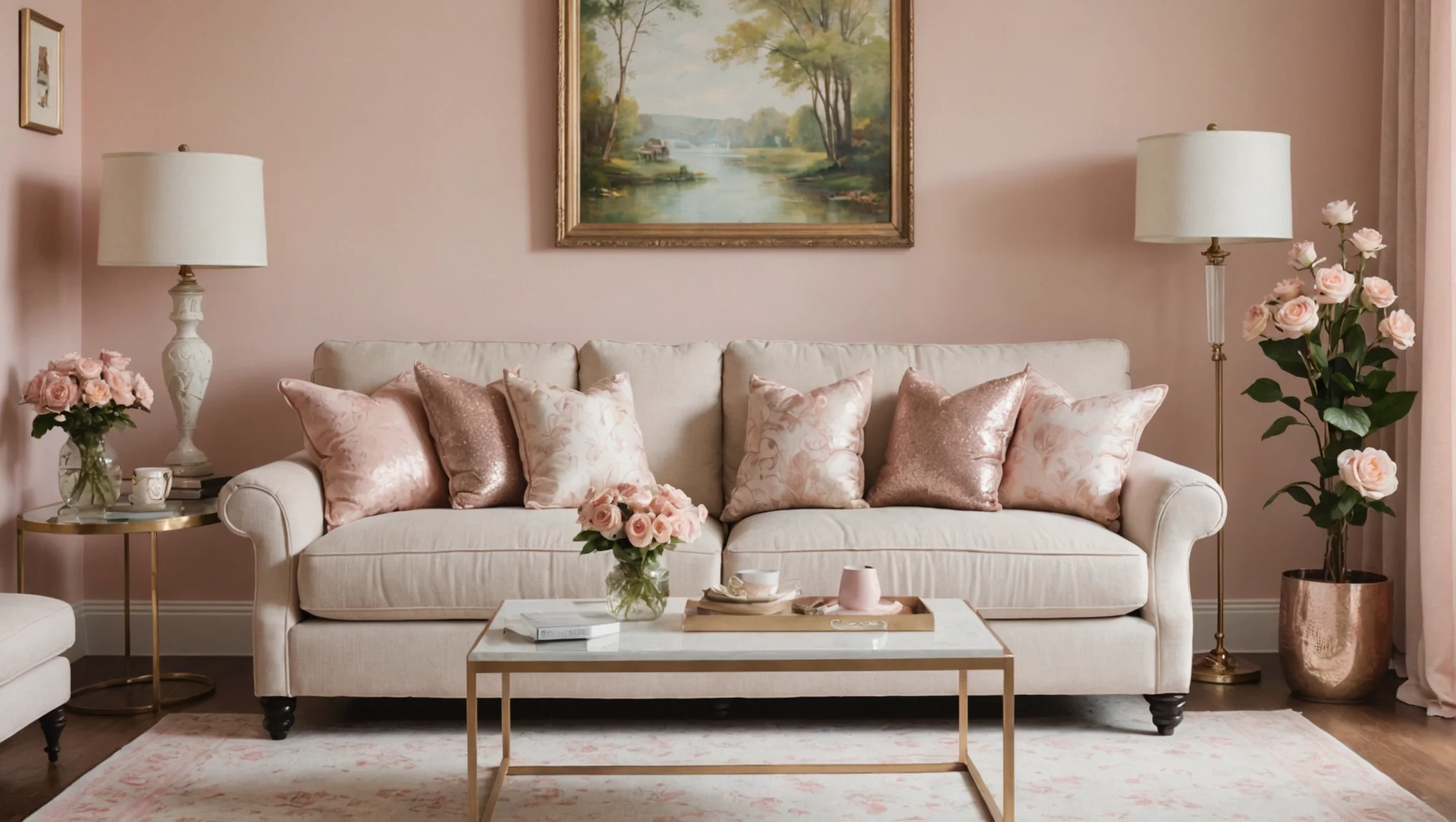 Ideas creativas para transformar tu sala con encanto femenino