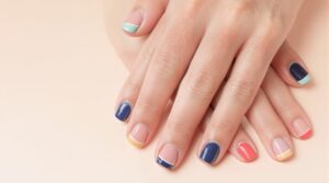 manicura francesa colores