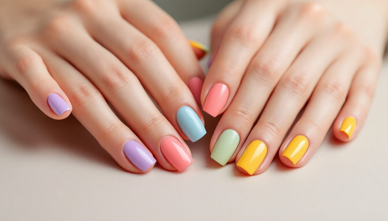 manicura francesa colores
