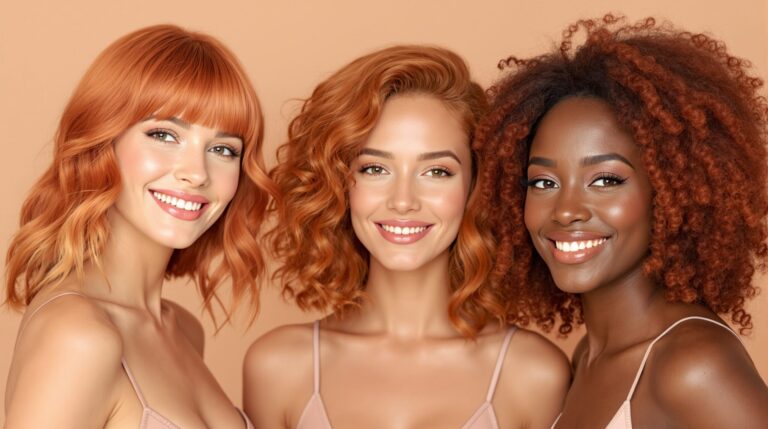 color pelo cobrizo