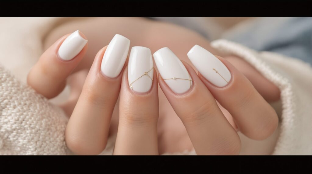 uñas blancas