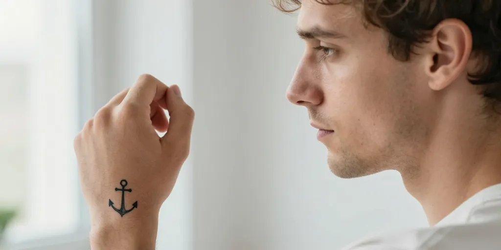 tatuaje de hombre pequeños
